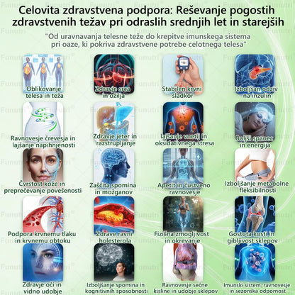 Priporočajo slovenski strokovnjaki 💖 Funutri® 10-v-1 nano-mikroiglični obliž za podporo presnovi in uravnavanje telesne teže