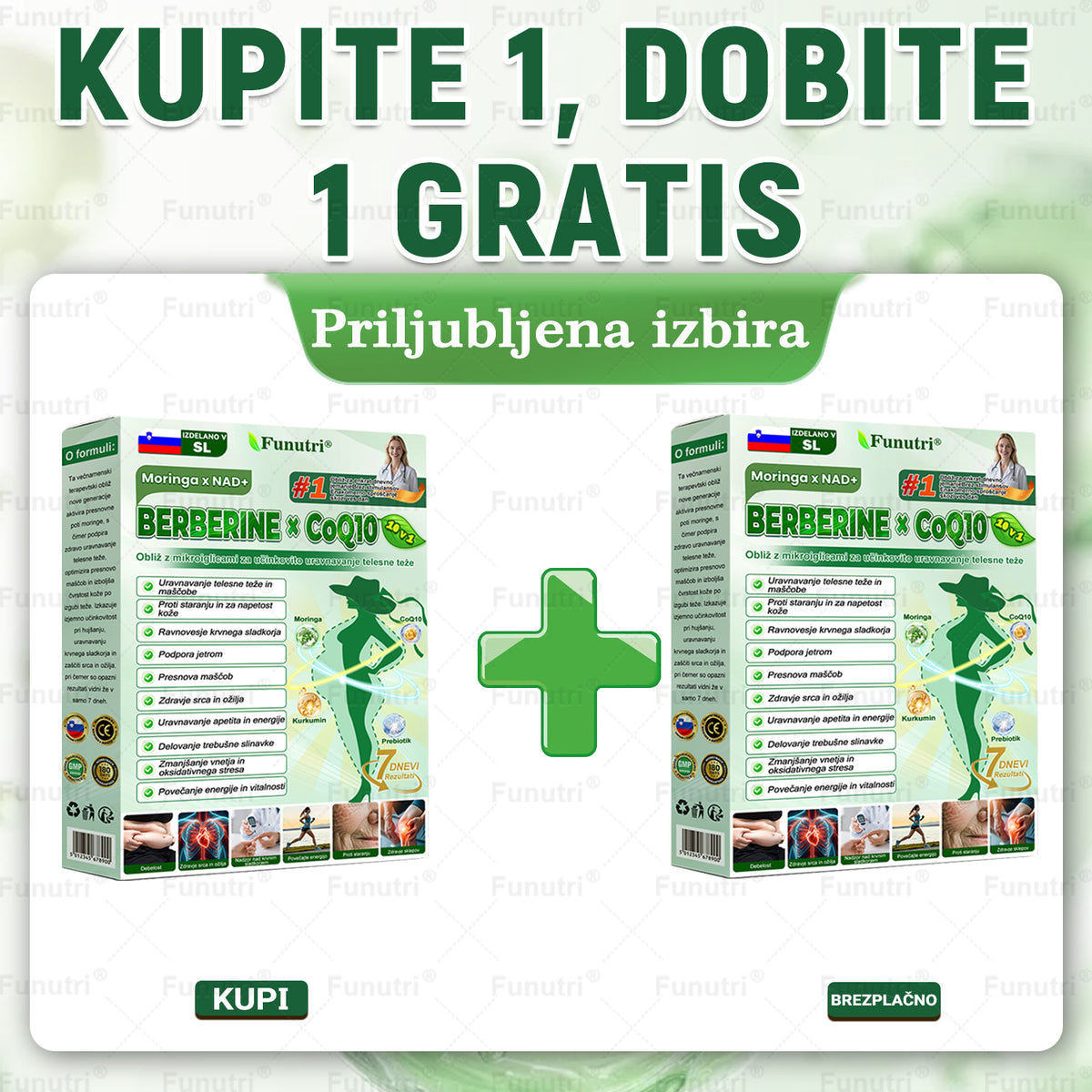 Priporočajo slovenski strokovnjaki 💖 Funutri® 10-v-1 nano-mikroiglični obliž za podporo presnovi in uravnavanje telesne teže